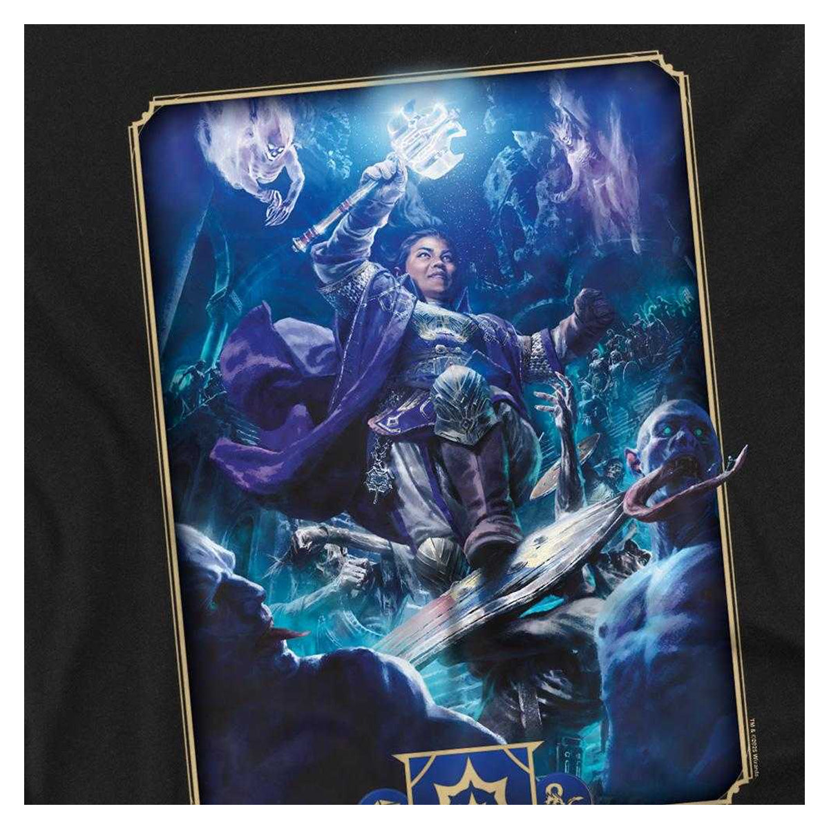 Black - Side - Dungeons & Dragons Womens-Ladies 2024 Cleric Key Art T-Shirt