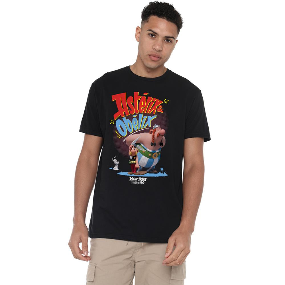 Black - Lifestyle - Asterix Unisex Adult Idefix Together T-Shirt