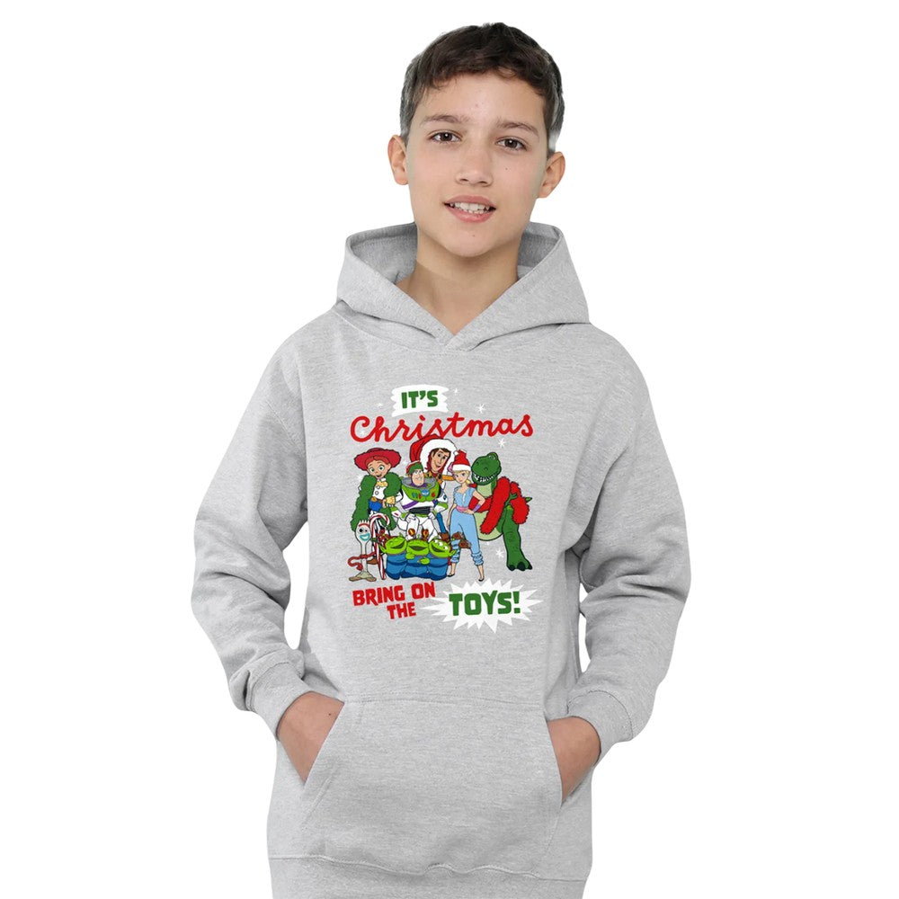 Athletic Heather - Lifestyle - Toy Story Childrens-Kids Group Heather Pullover Hoodie