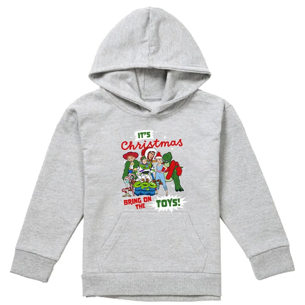 Athletic Heather - Front - Toy Story Childrens-Kids Group Heather Pullover Hoodie