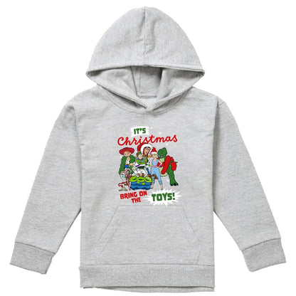 Athletic Heather - Front - Toy Story Childrens-Kids Group Heather Pullover Hoodie
