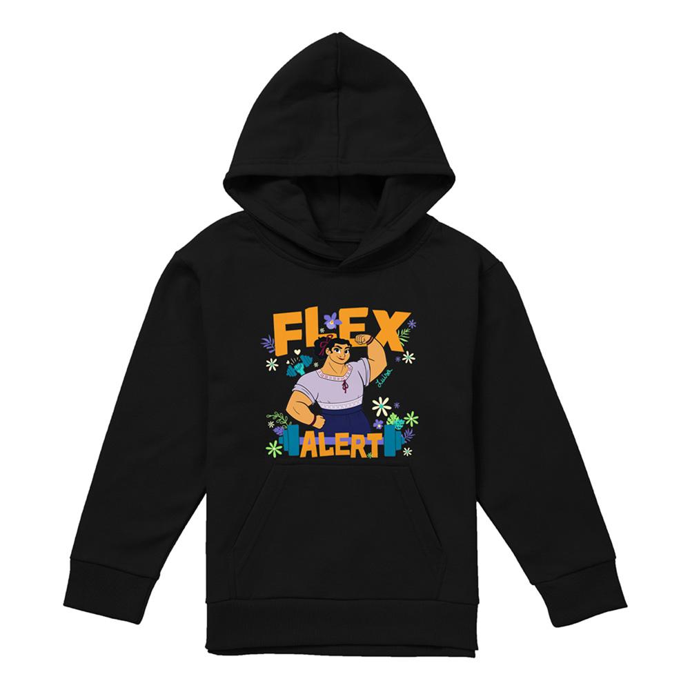 Black - Front - Encanto Childrens-Kids Flex Alert Hoodie