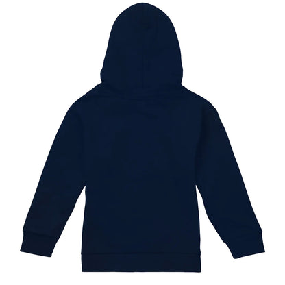Navy - Back - Mickey Mouse Childrens-Kids Multicolour Name Hoodie
