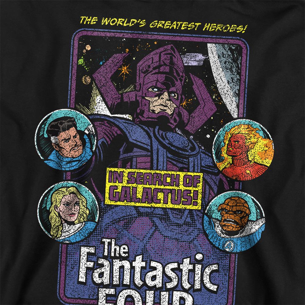 Black - Side - Fantastic Four Unisex Adult In Search Of Galactus Sweatshirt