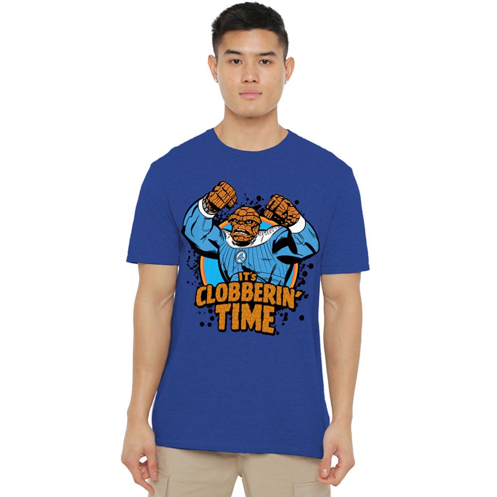 Heather Royal - Lifestyle - Fantastic Four Unisex Adult Clobberin´ Time Thing Heather T-Shirt