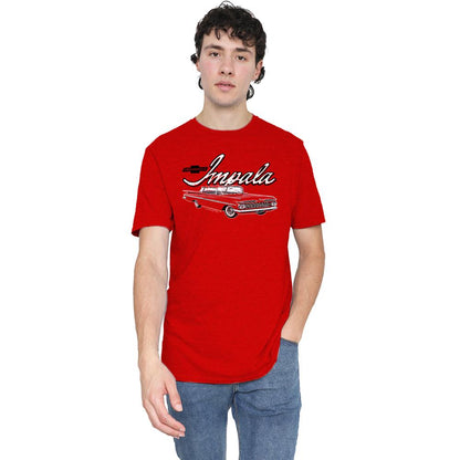 Heather Red - Lifestyle - Chevrolet Unisex Adult Classic Impala Heather T-Shirt