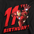 Black - Side - Marvel Childrens-Kids Iron Man 11th Birthday Hoodie