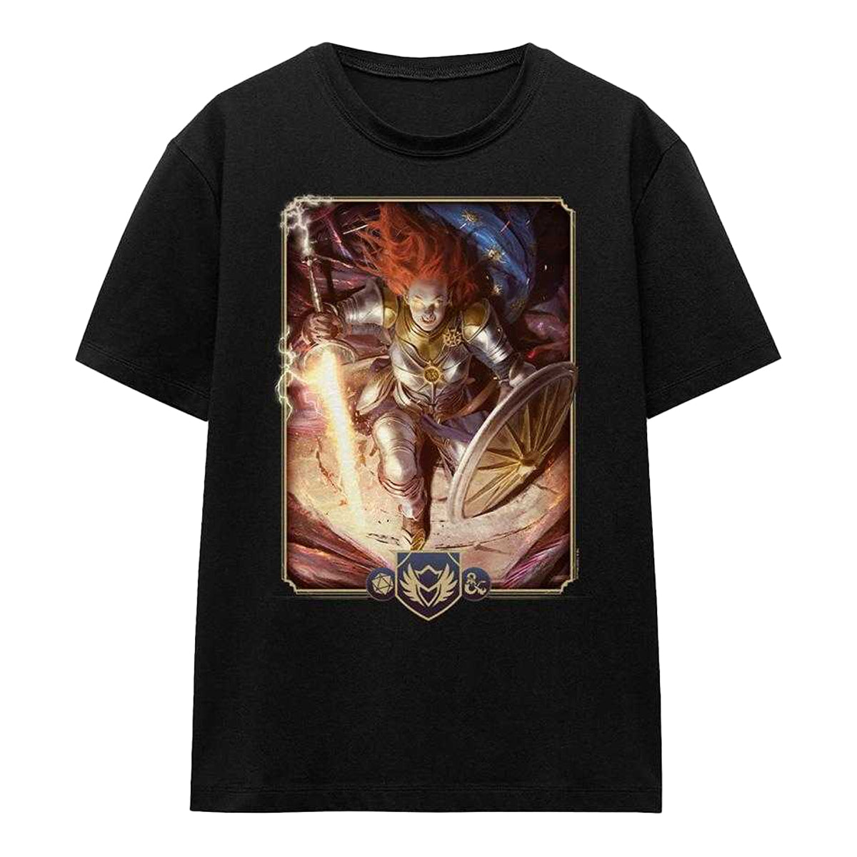 Black - Front - Dungeons & Dragons Womens-Ladies 2024 Paladin Key Art T-Shirt