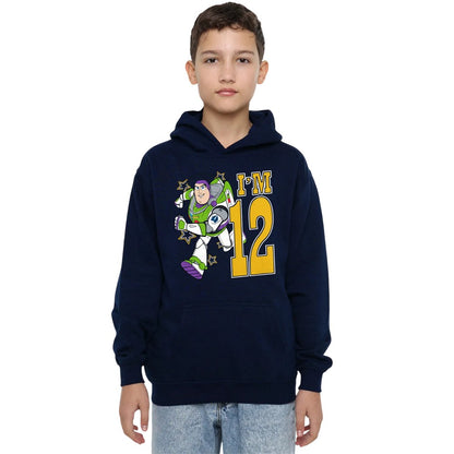 Navy - Lifestyle - Toy Story Childrens-Kids I´m 12 Buzz Lightyear Birthday Pullover Hoodie