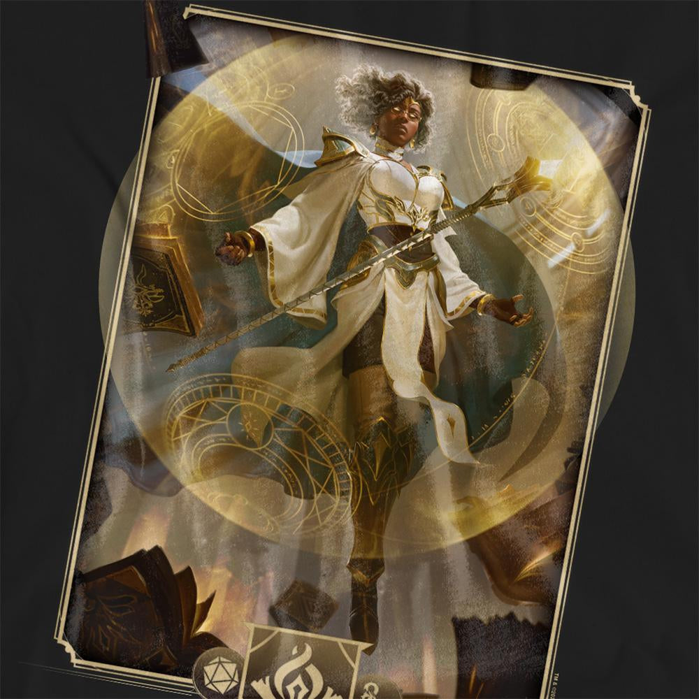 Black - Side - Dungeons & Dragons Womens-Ladies 2024 Wizard Key Art T-Shirt