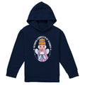 Navy - Front - Cinderella Childrens-Kids Sending Christmas Wishes Hoodie