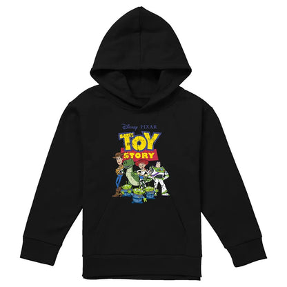 Black - Front - Toy Story Childrens-Kids Group Pullover Hoodie