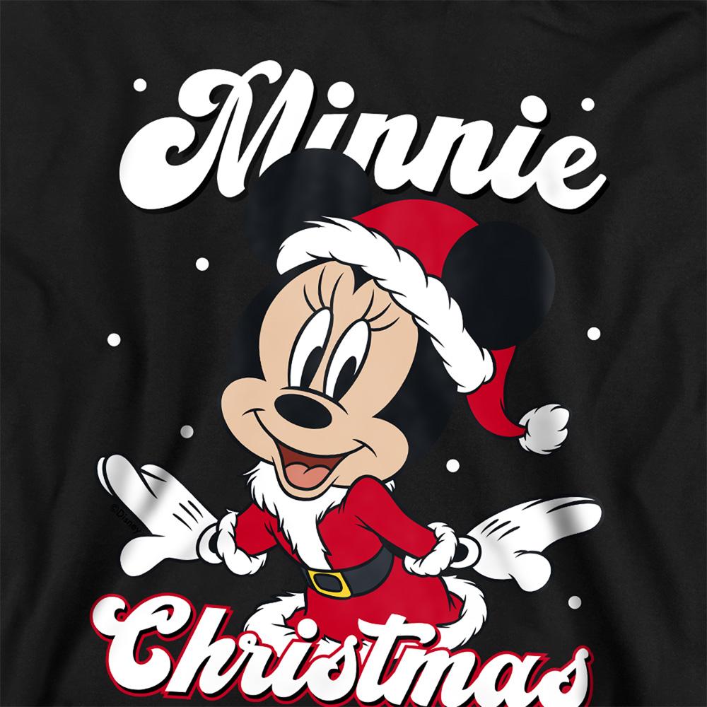 Black - Side - Mickey Mouse Childrens-Kids Santa Christmas Hoodie