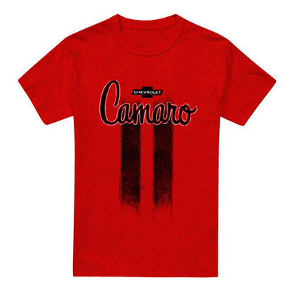 Heather Red - Front - Chevrolet Unisex Adult Camaro Stripes Heather T-Shirt