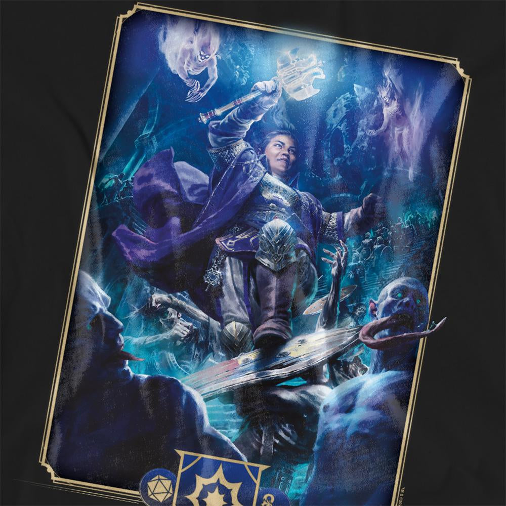 Black - Side - Dungeons & Dragons Womens-Ladies 2024 Cleric Key Art T-Shirt