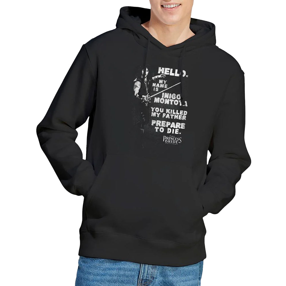 Black - Side - The Princess Bride Unisex Adult Hello Hoodie