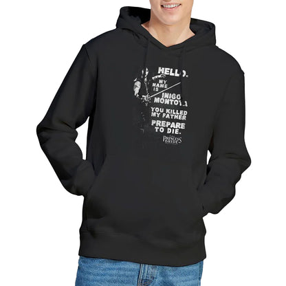Black - Side - The Princess Bride Unisex Adult Hello Hoodie