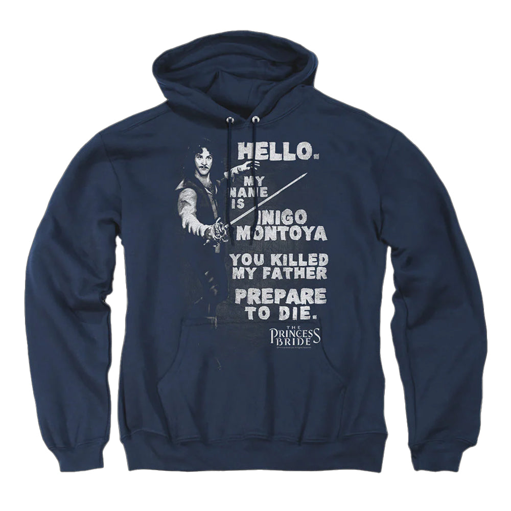 Navy - Front - The Princess Bride Unisex Adult Hello Hoodie