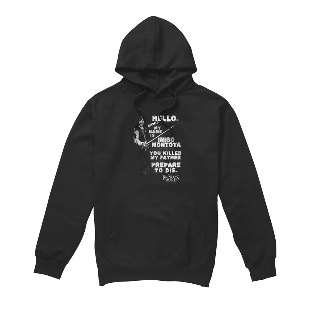 Black - Front - The Princess Bride Unisex Adult Hello Hoodie