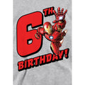 Athletic Heather - Side - Marvel Childrens-Kids Iron Man 6th Birthday Hoodie