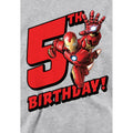 Athletic Heather - Side - Marvel Childrens-Kids Iron Man 5th Birthday Hoodie
