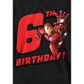 Black - Side - Marvel Childrens-Kids Iron Man 6th Birthday Hoodie