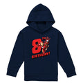 Navy - Front - Marvel Childrens-Kids Iron Man 8th Birthday Hoodie