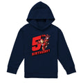 Navy - Front - Marvel Childrens-Kids Iron Man 5th Birthday Hoodie