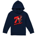 Navy - Front - Marvel Childrens-Kids Iron Man 7th Birthday Hoodie