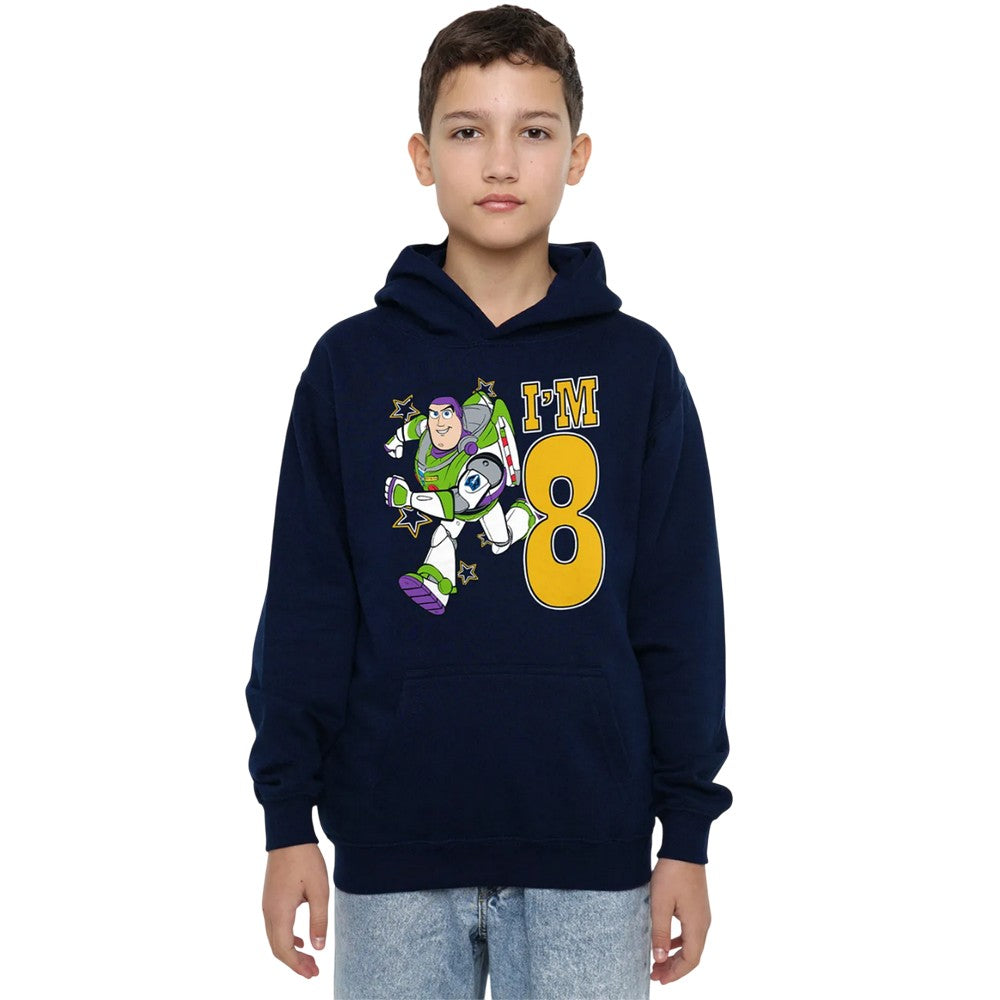 Navy - Lifestyle - Toy Story Childrens-Kids I´m 8 Buzz Lightyear Birthday Hoodie
