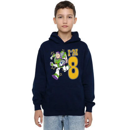 Navy - Lifestyle - Toy Story Childrens-Kids I´m 8 Buzz Lightyear Birthday Hoodie
