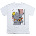 White - Front - Dumbo Childrens-Kids 100th Anniversary T-Shirt