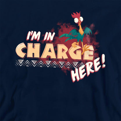Navy - Side - Moana Childrens-Kids I'm In Charge Hoodie