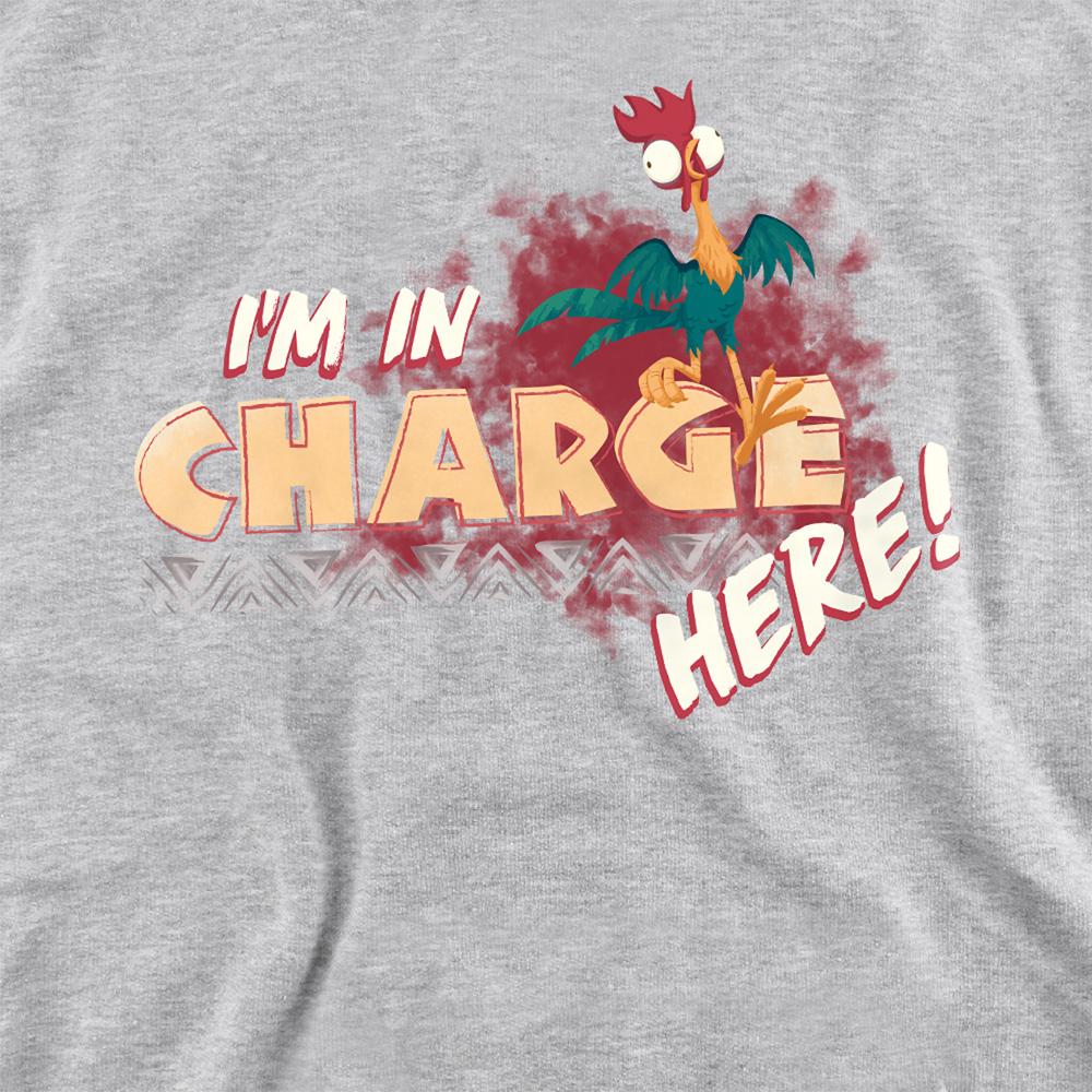 Athletic Heather - Side - Moana Childrens-Kids I'm In Charge Hoodie
