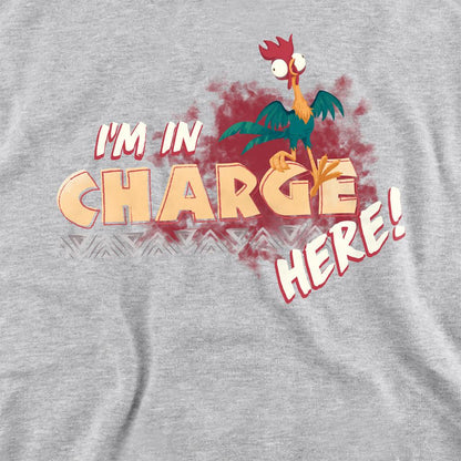Athletic Heather - Side - Moana Childrens-Kids I'm In Charge Hoodie