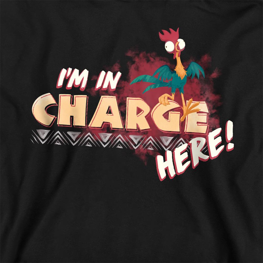 Black - Side - Moana Childrens-Kids I'm In Charge Hoodie