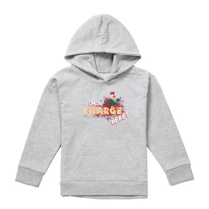 Athletic Heather - Front - Moana Childrens-Kids I'm In Charge Hoodie