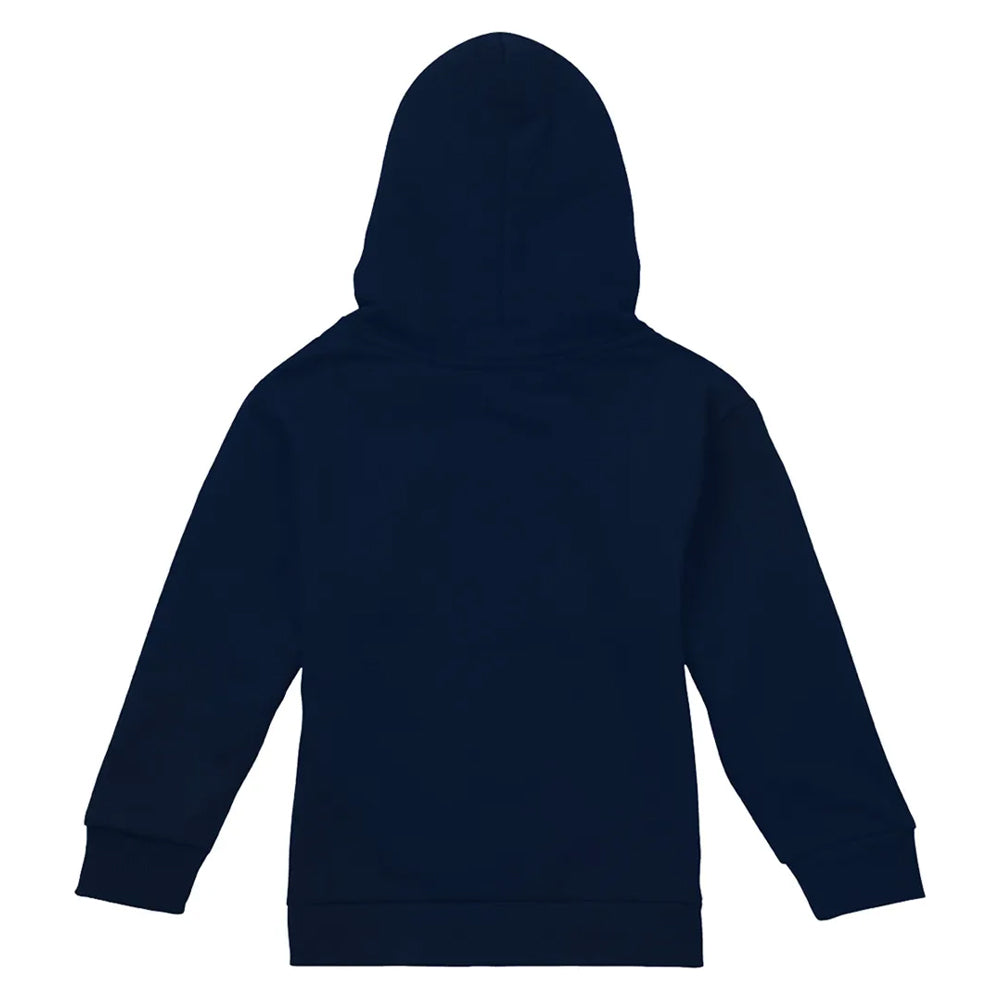 Navy - Back - Beauty And The Beast Childrens-Kids Belle Flowers Window Hoodie