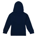 Navy - Back - Beauty And The Beast Childrens-Kids Belle Flowers Window Hoodie