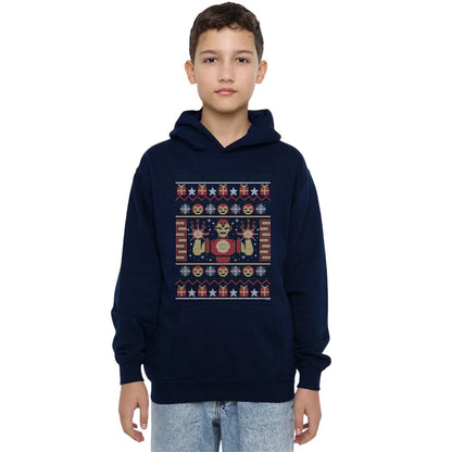 Navy - Lifestyle - Marvel Childrens-Kids Iron Man Christmas Hoodie