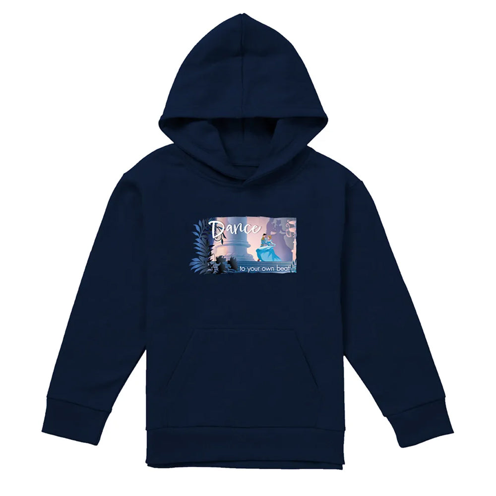Navy - Front - Cinderella Childrens-Kids Dance To Your Own Beat Hoodie