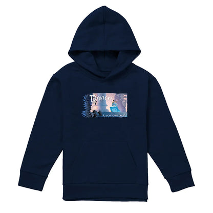 Navy - Front - Cinderella Childrens-Kids Dance To Your Own Beat Hoodie