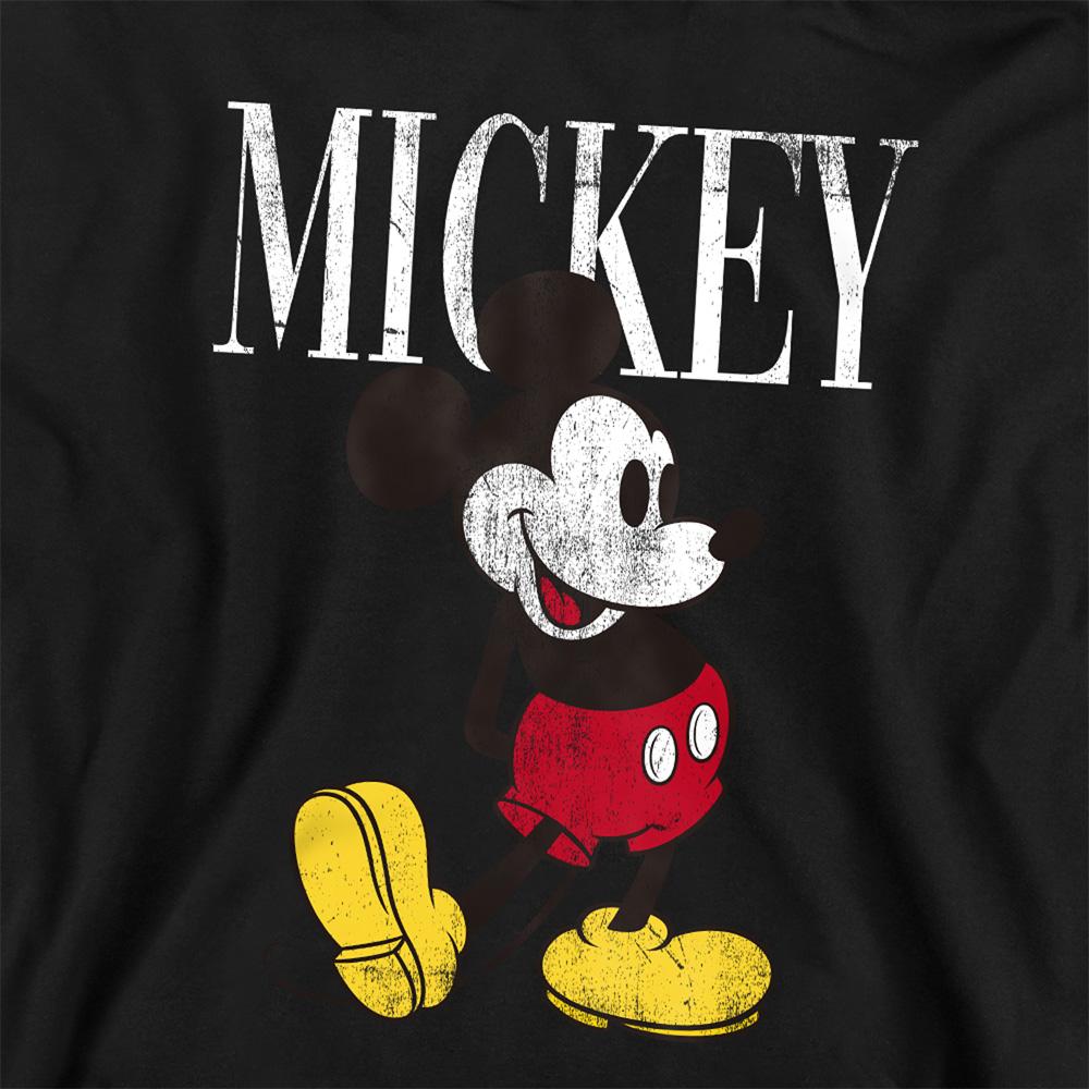 Black - Side - Mickey Mouse Childrens-Kids 90s Classic Hoodie