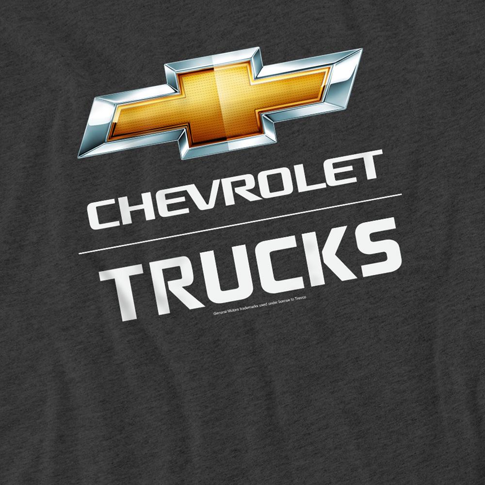 Charcoal Heather - Side - Chevrolet Unisex Adult Trucks Heather T-Shirt