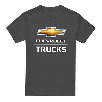 Charcoal Heather - Front - Chevrolet Unisex Adult Trucks Heather T-Shirt