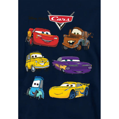Navy - Side - Cars Childrens-Kids Characters Hoodie