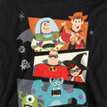 Black - Side - Disney Pixar Childrens-Kids Halloween Hoodie