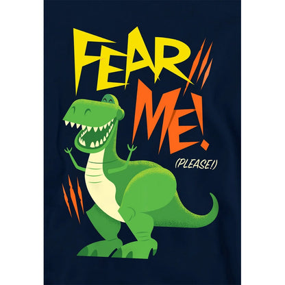 Navy - Side - Toy Story Childrens-Kids Fear Me Rex Hoodie