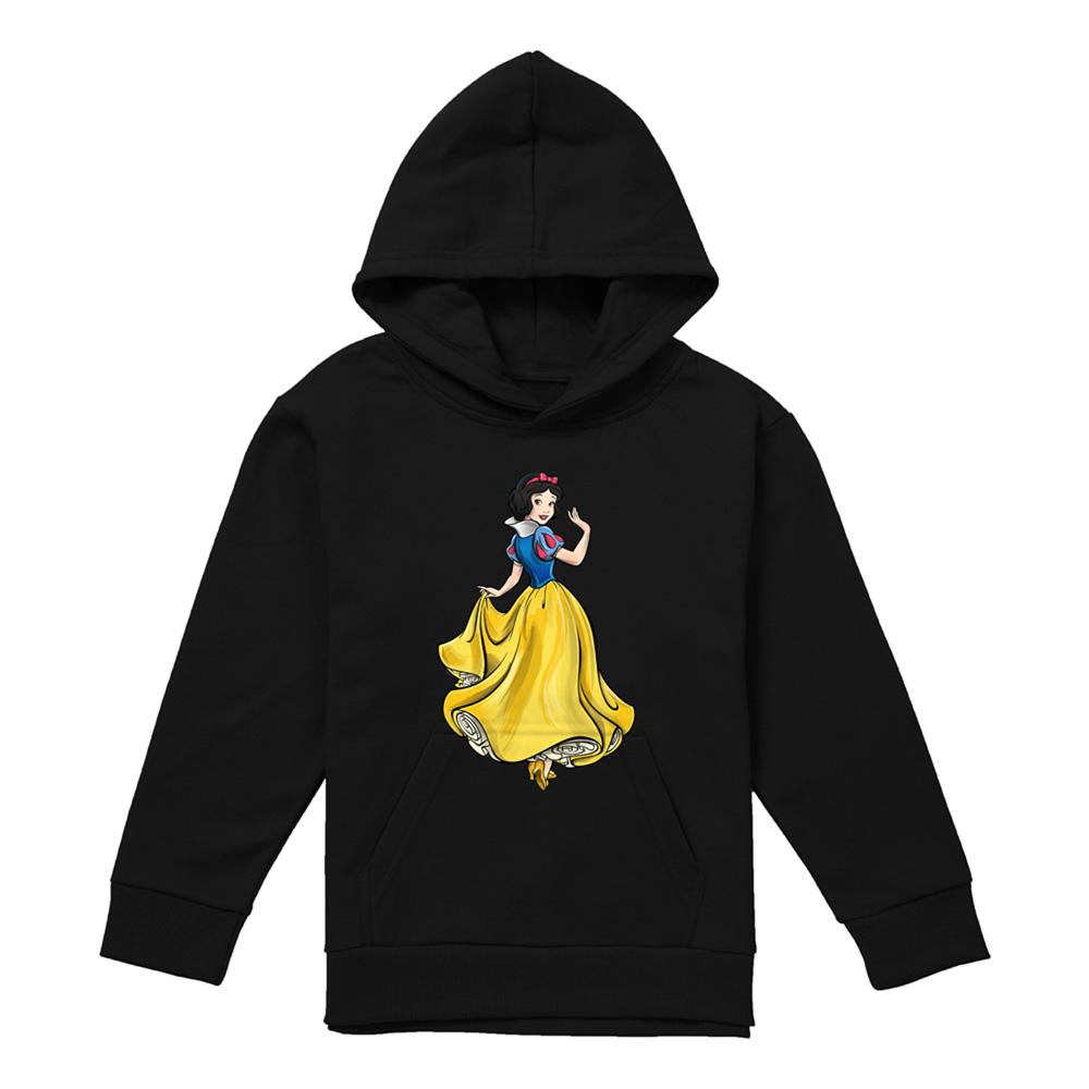 Black - Front - Snow White Childrens-Kids Fairest Princess Of Them All Hoodie