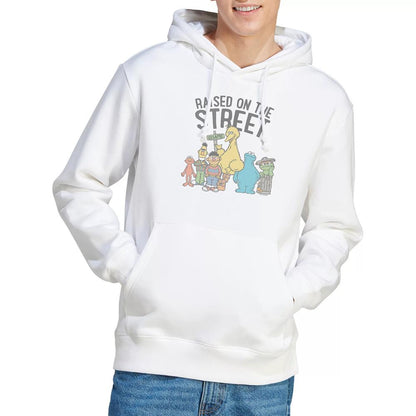 White - Lifestyle - Sesame Street Unisex Adult Raised On The Streets Hoodie